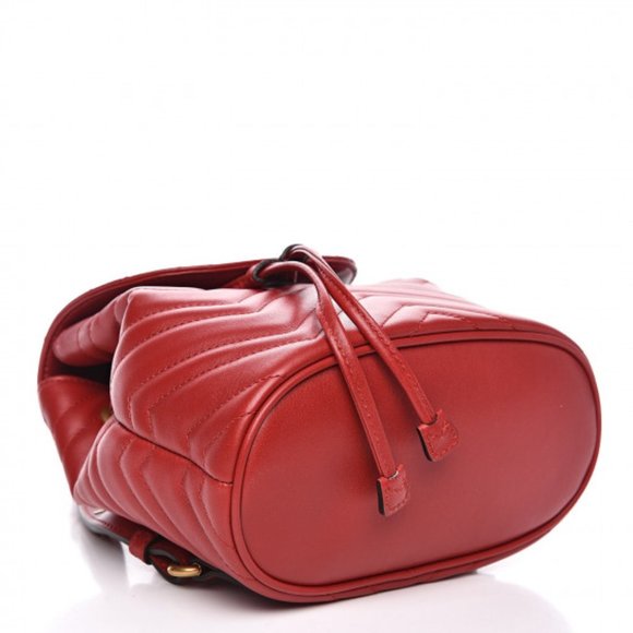 Gucci Marmont Quilted Leather Backpack in Red main image 8